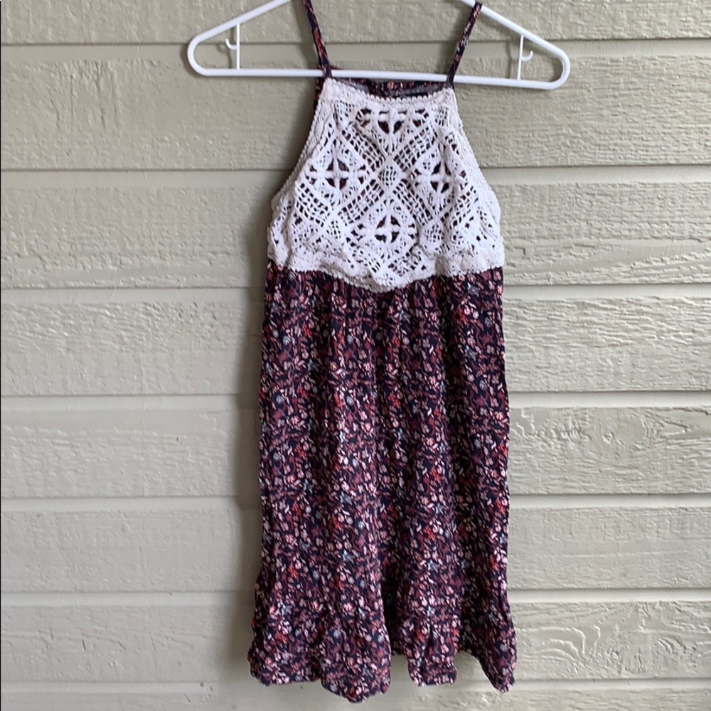 Floral knitted top pattern dress